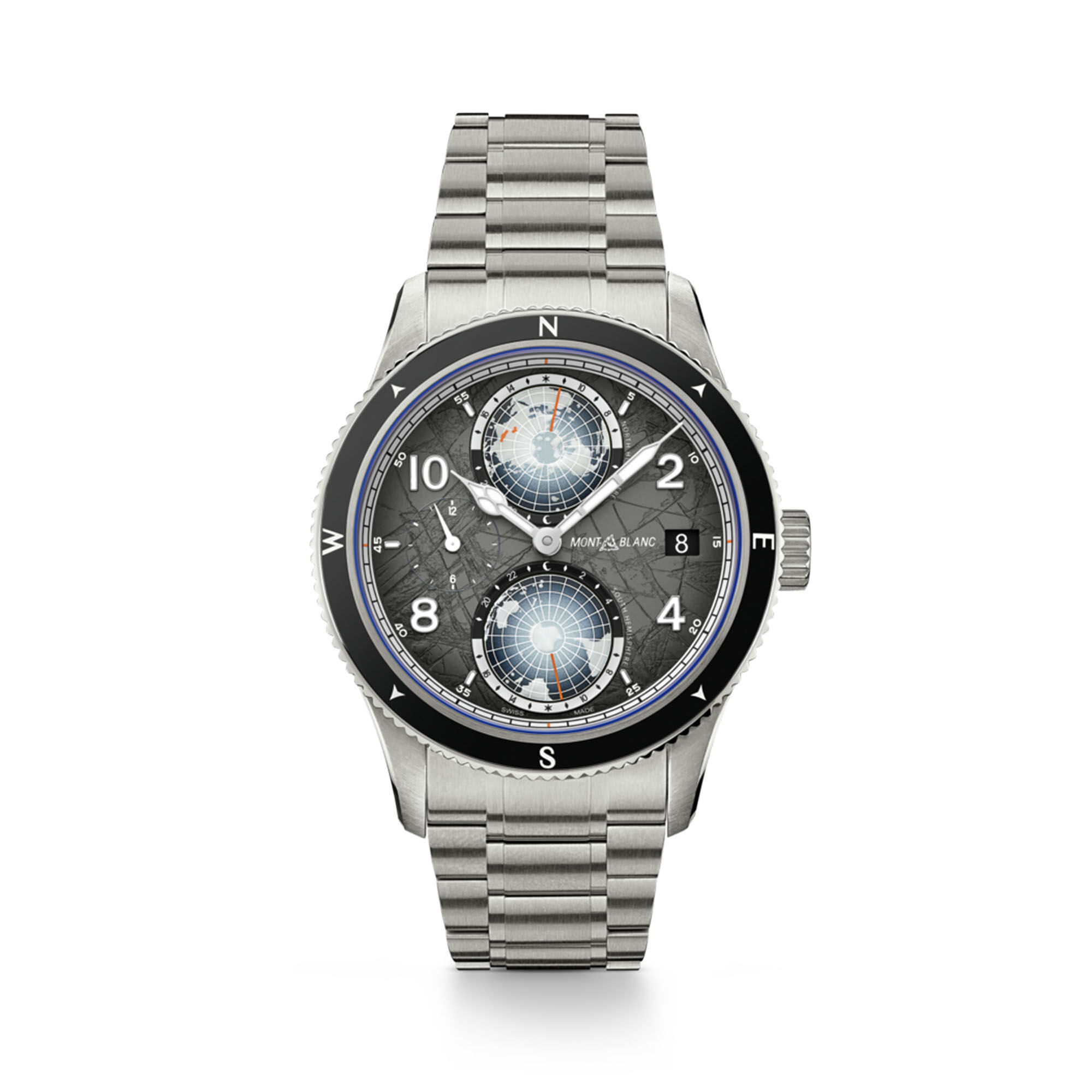 Montblanc 1858 Geosphere 0 Oxygen The 8000 Automatic 42 mm Titanium Maison Birks